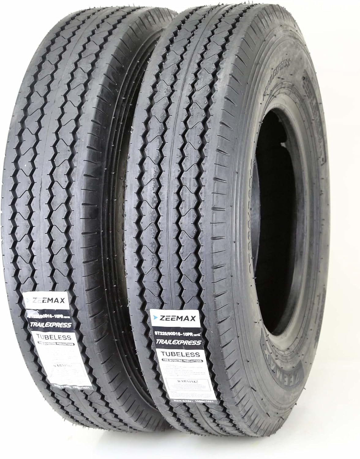 ZEEMAX 2 New Heavy Duty Trailer Tires ST225/90D16 (7.50-16) 10 PR Load Range E - 11070