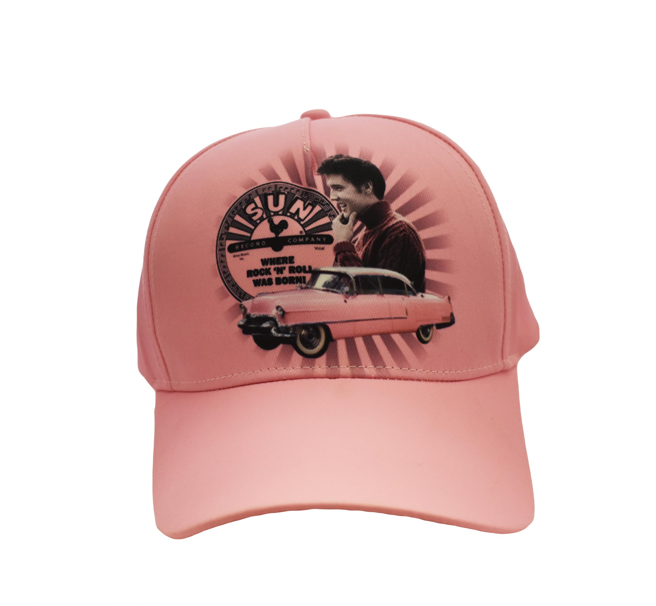 Mid-South Products - Sun Records Cap with Elvis Presley in Pink, Pink, One Size