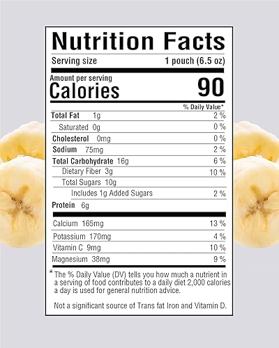 Miniatura 5 de Bolsas de frutas para niños, batidos de frutas para niños, aperitivo saludable de proteínas, listo para beber, bebida alta en fibra, muestra