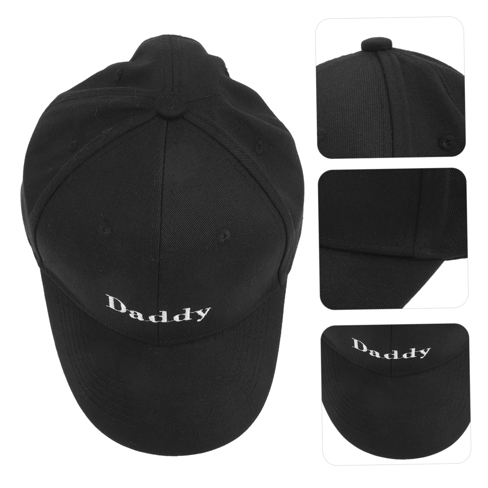 VALICLUD 5 Stück Baseballmütze Für Damen Pferdeschwanz-Hut Roter Hut Baseballmützen Für Herren Sonnenhut Schwarze Hüte Für Männer Kappe Baseball Kappe Babymütze Laufende Mütze Black Stoff