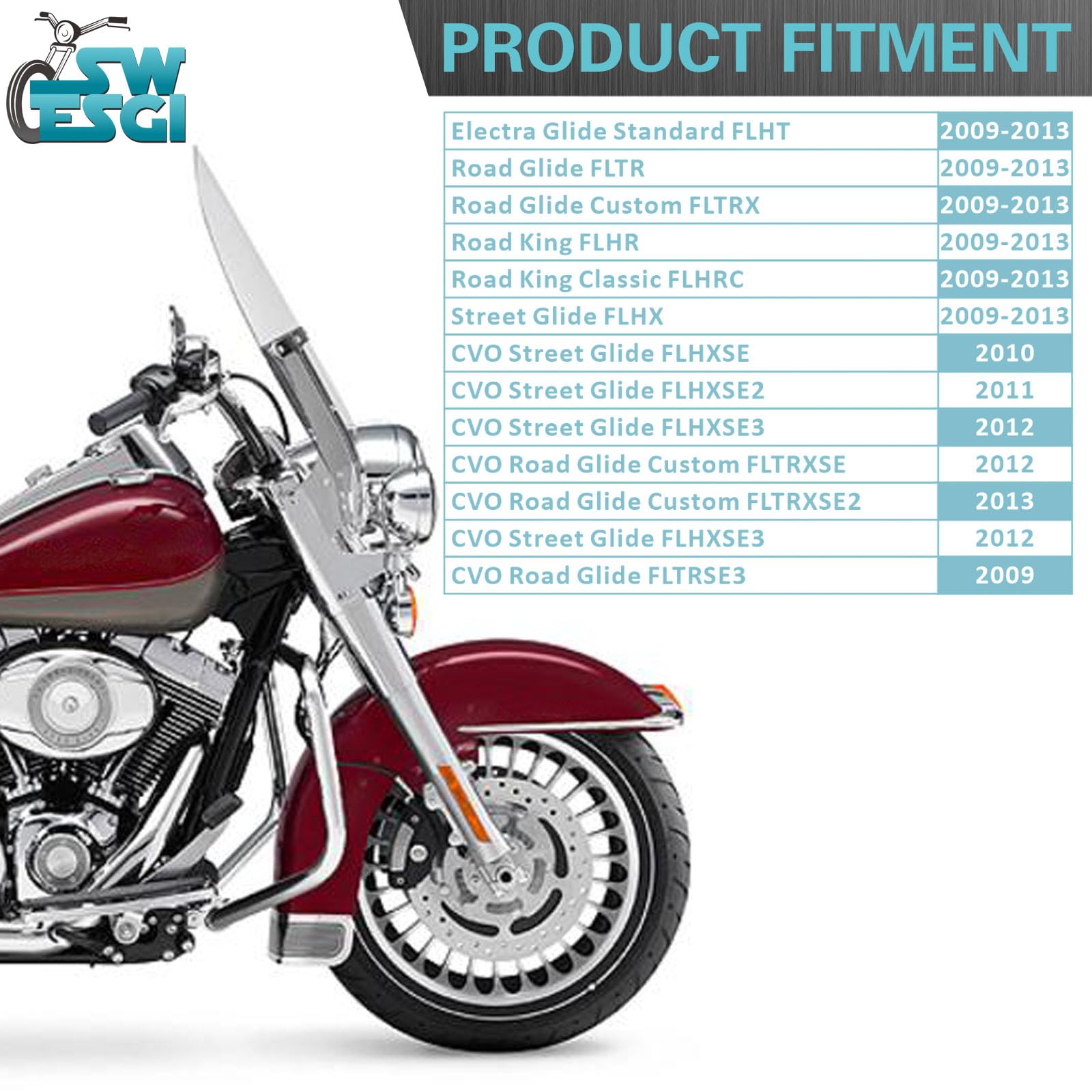 Soporte de Montaje Desmontable de Dos Unidades Tour Pak 09-13 2-Up Tour Pack Compatible con Harley Davidson Touring Street Glide Road King Road Glide Electra Glide (2009-2013 Rack Chrome)