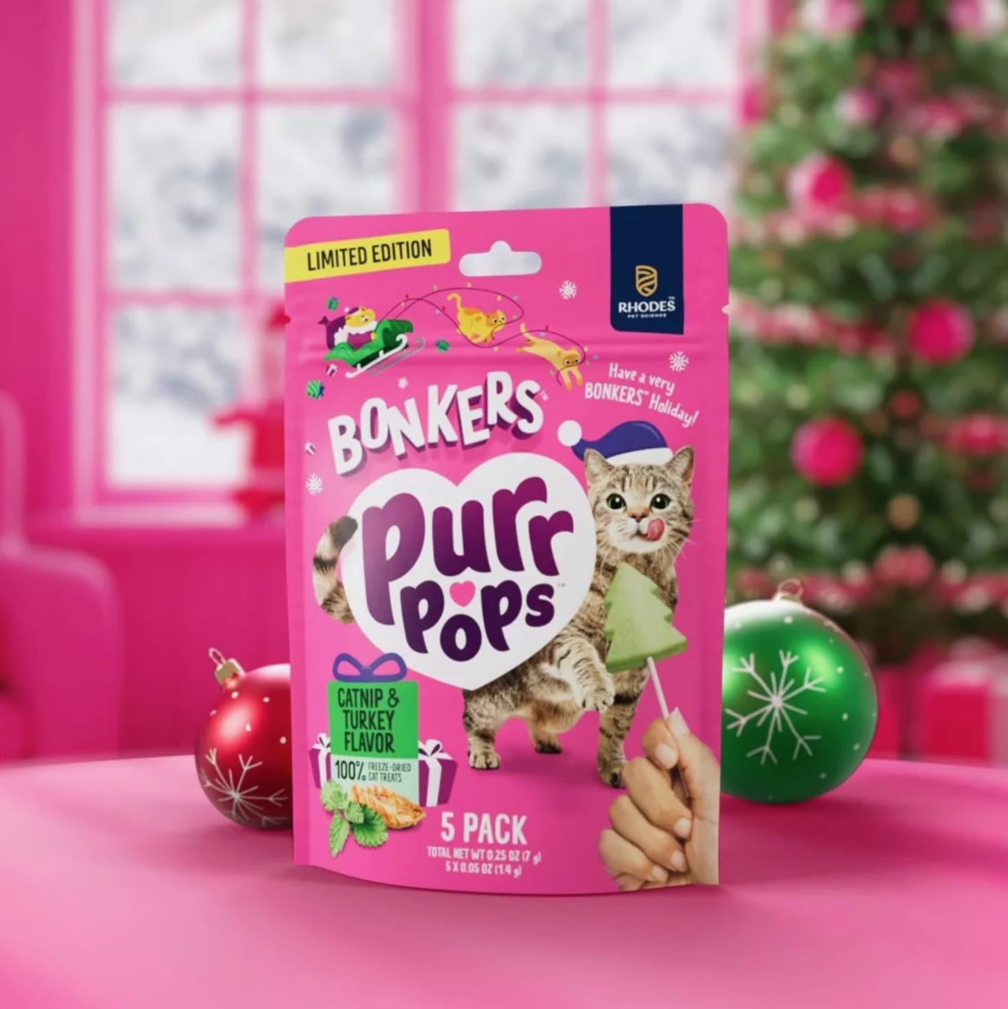 Amazon.com: Bonkers Purrpops Limited Edition Christmas Themed