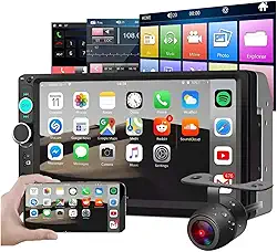 Central Multimídia MP5 Universal 2 DIN – Tela Touch Screen 7 Polegadas HD – Com Câmera de Ré para Manobras Seguras – Bluetooth, USB e Espelhamento de Tela (iOS/Android)