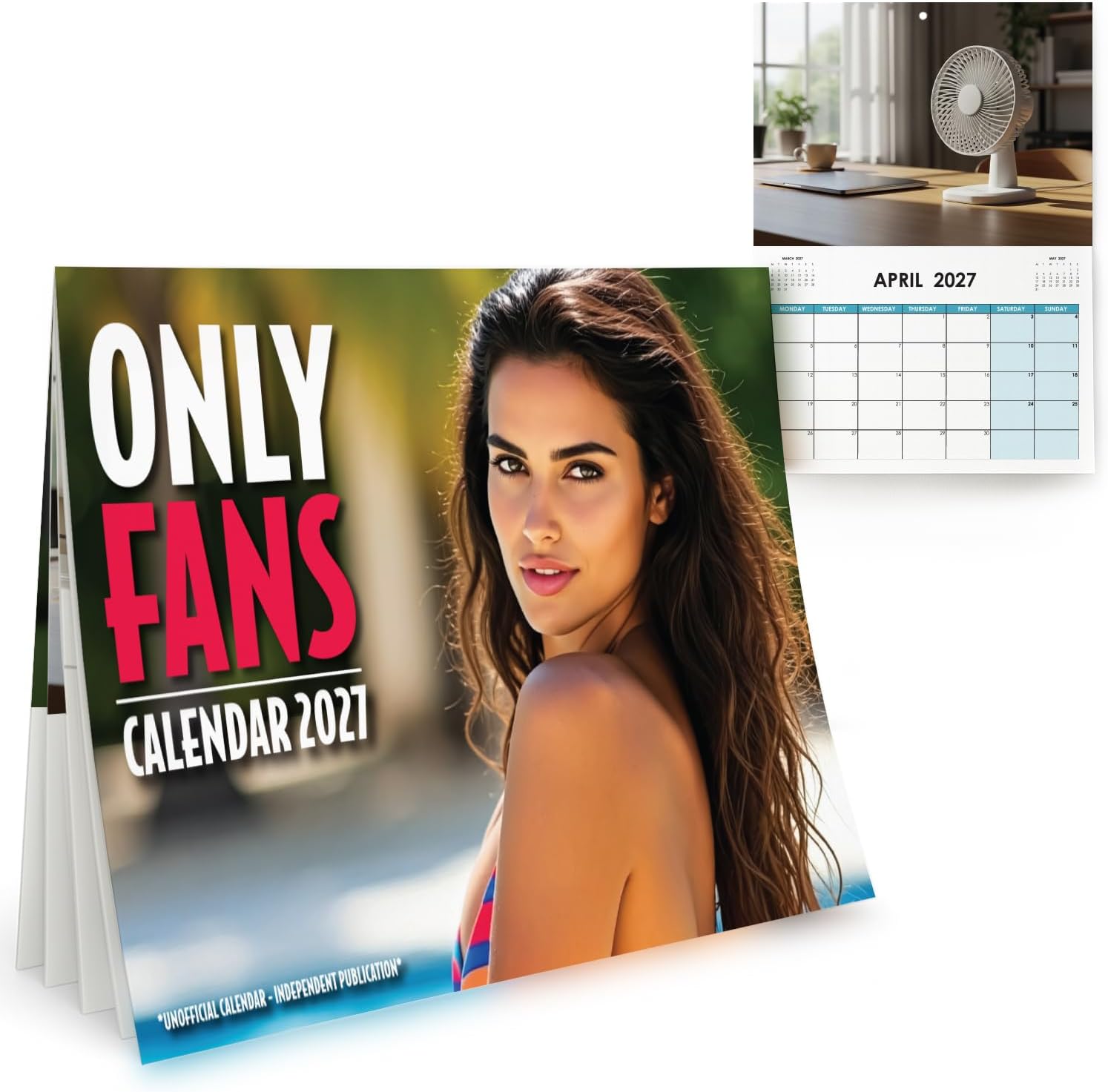 A4 Only Fans Calendar 2027 Funny Gifts for Men Secret Santa Gift Ideas The Ultimate Gag Gifts For Men : They’ll be buzzing to unwrap their Only Fans joke calendar 2027, only to discover 12 hilarious months featuring nothing but different types of actual fans! A perfect pick for joke gifts for men and laugh-out-loud mens funny gifts for birthdays, Christmas, or any occa