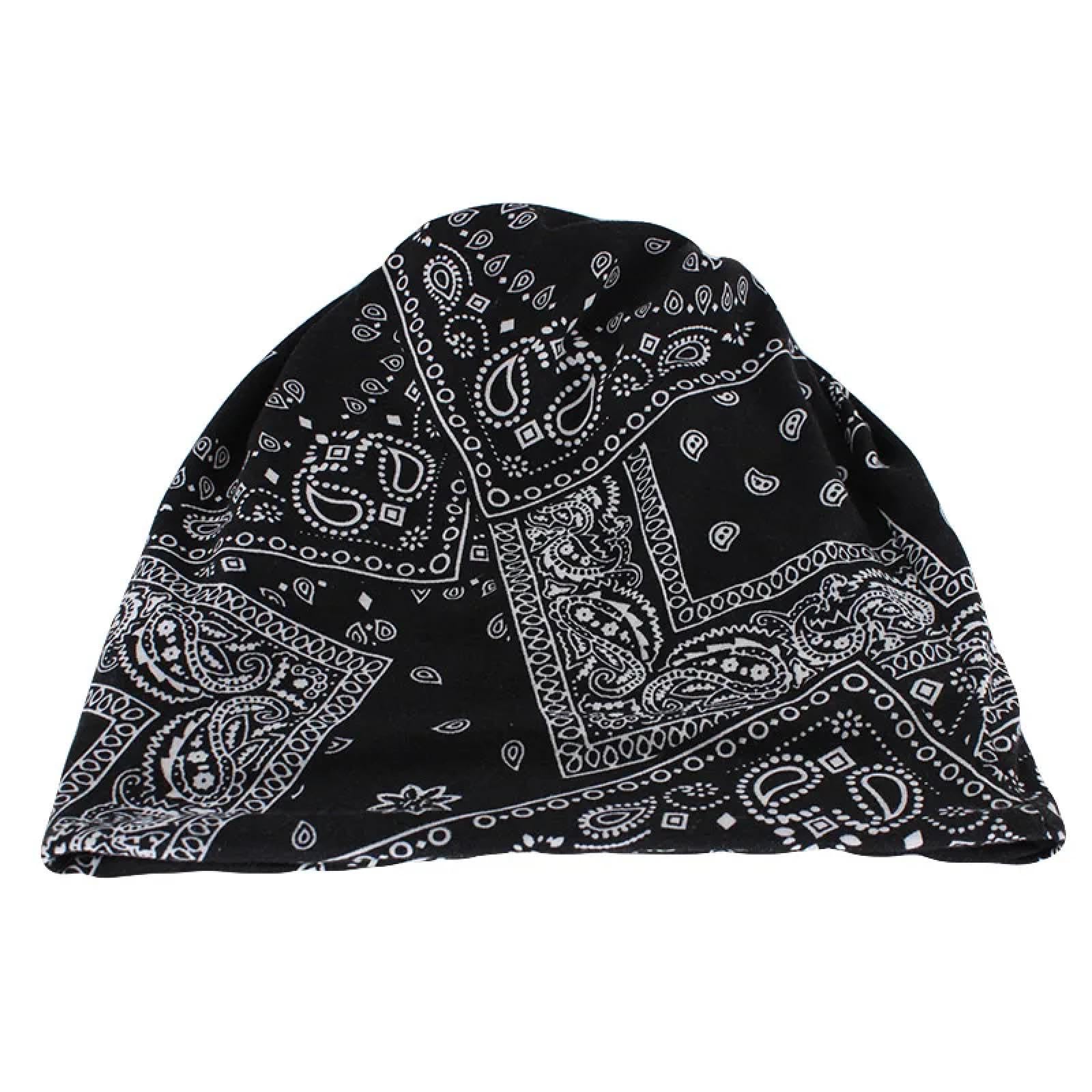 SiVaji Casquettes Bonnets Chapeaux Bonnet Tricoté Floral Bonnets Automne Chaud Coton Chapeau Filles Double Utilisé Beauté Écharpe Skullies