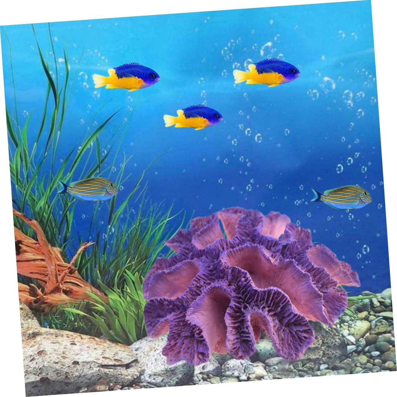 2pcs Aquarium Coral Shell Decor Fish Tank Decorations Small Artificial Aquarium Plants Small Aquarium Decorations Coral for Aquariums Aquarium Landscape Equipm