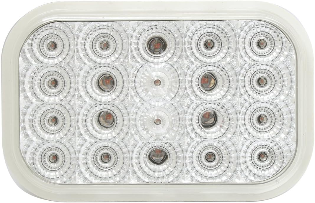GG Grand General 77011BP Spyder Series Rectangular Amber LED Stop/Turn/Clearance Light for Trucks, Trailers, RVs, Buses, Utility Vehicles