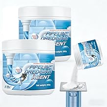 Pipe Cleaner, Extremely Strong Drain Cleaner, Quick-Acting & Efficient, 260 g Powerful Pipe Cleaner Powder, Pipeline Dredging Agent, for Kitchen, Bathroom & Toilet (2 Pieces)
