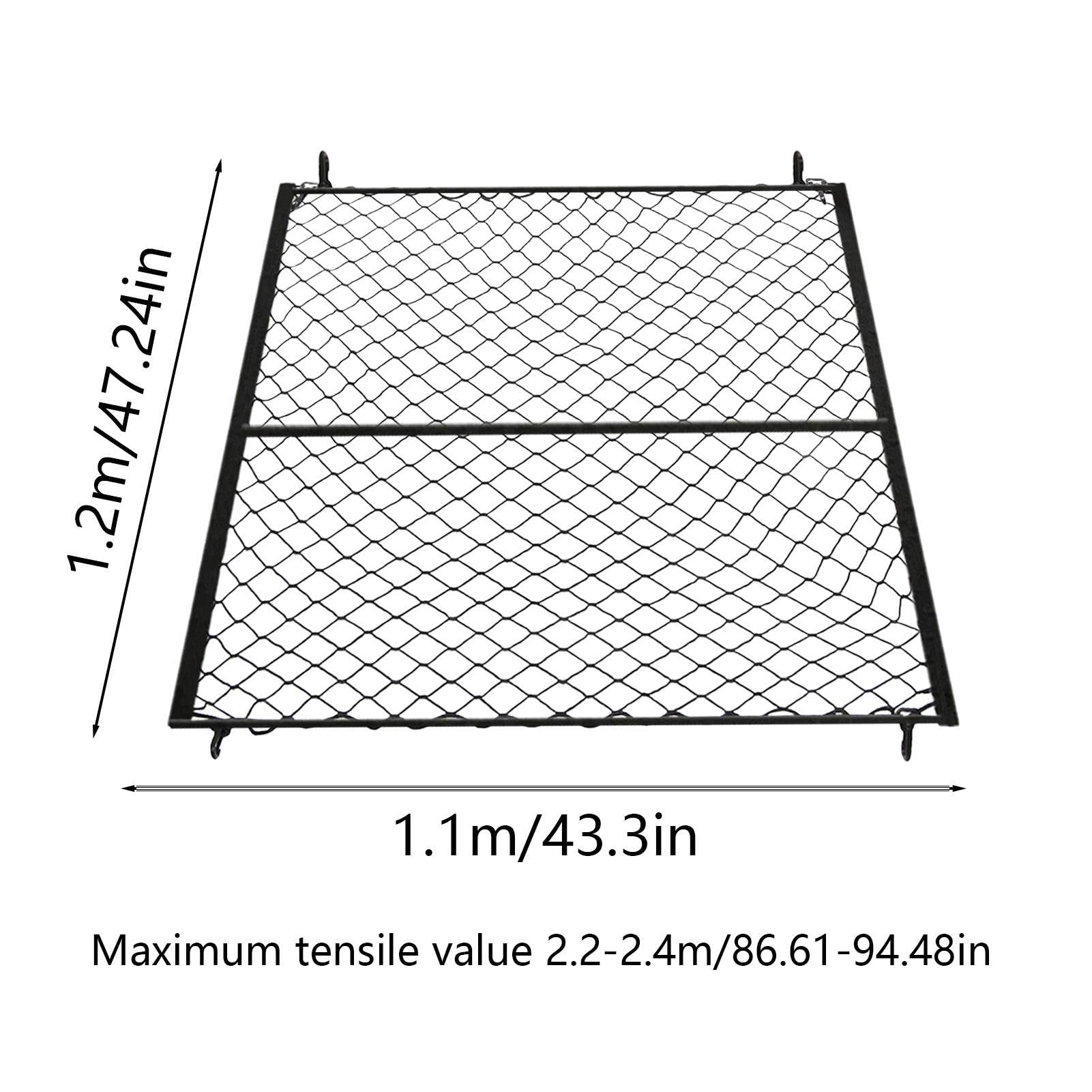 1/2 pz Rete elastica per bagagliaio, rete portaoggetti per auto, borsa a rete antiscivolo | Semplice organizer a rete per camion e camion, borsa elastica a zig-zag per bagagliaio, per pickup, SUV, | borsa a rete antiscivolo | Semplice organizer a rete per