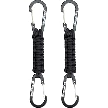BRAVESHINE Carabiner Key Ring Carabiner Hook with Strap Carabiner Key Chain Short with Carabiner for Men Women