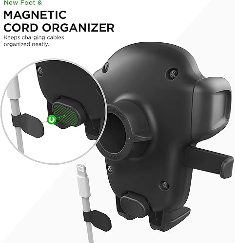 Miniatura 6 de iOttie Easy One Touch 5 - Combo de ventilación de aire y montaje empotrado con base de montaje adicional para salpicadero, soporte universal para