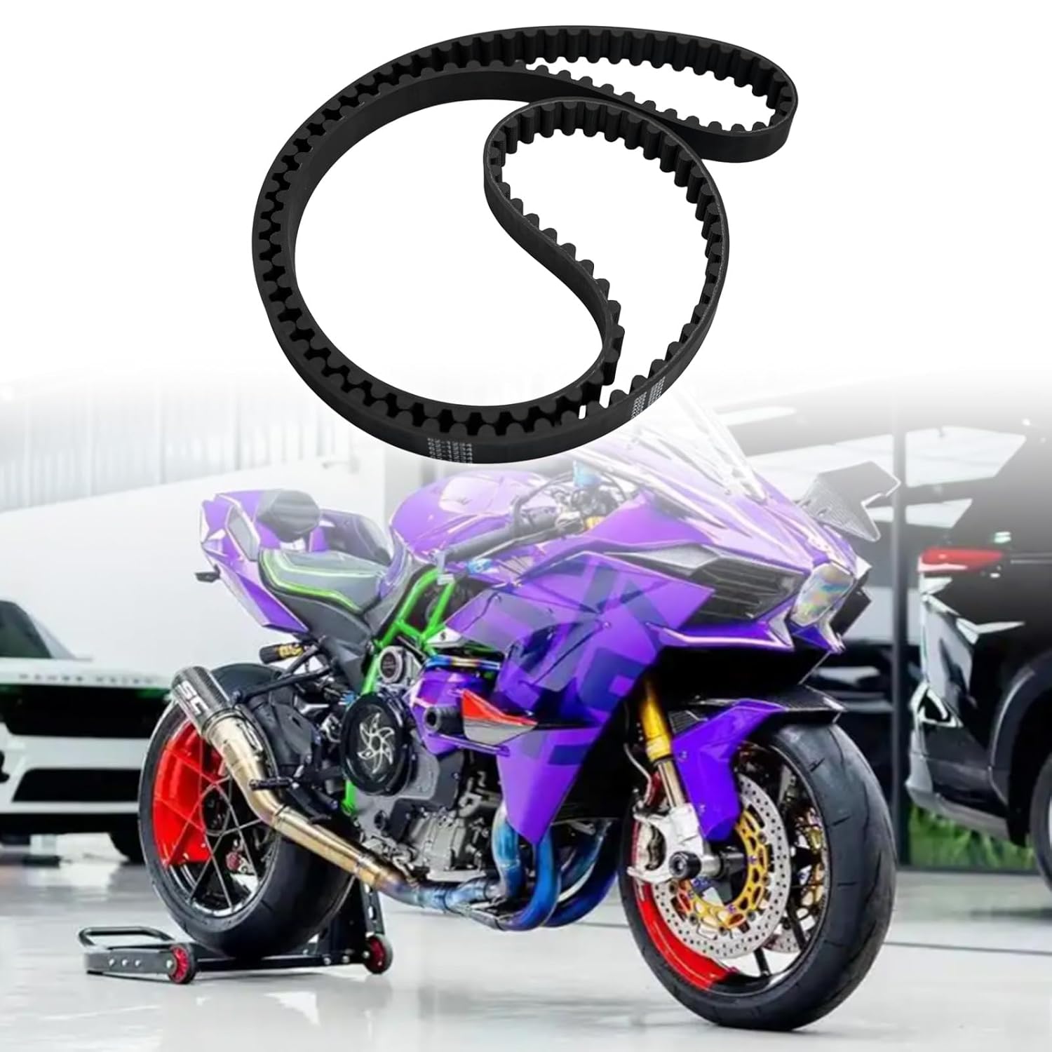 62-1234 Rear Drive Belt Replacement for 621234 Fit for Yamaha XV1700