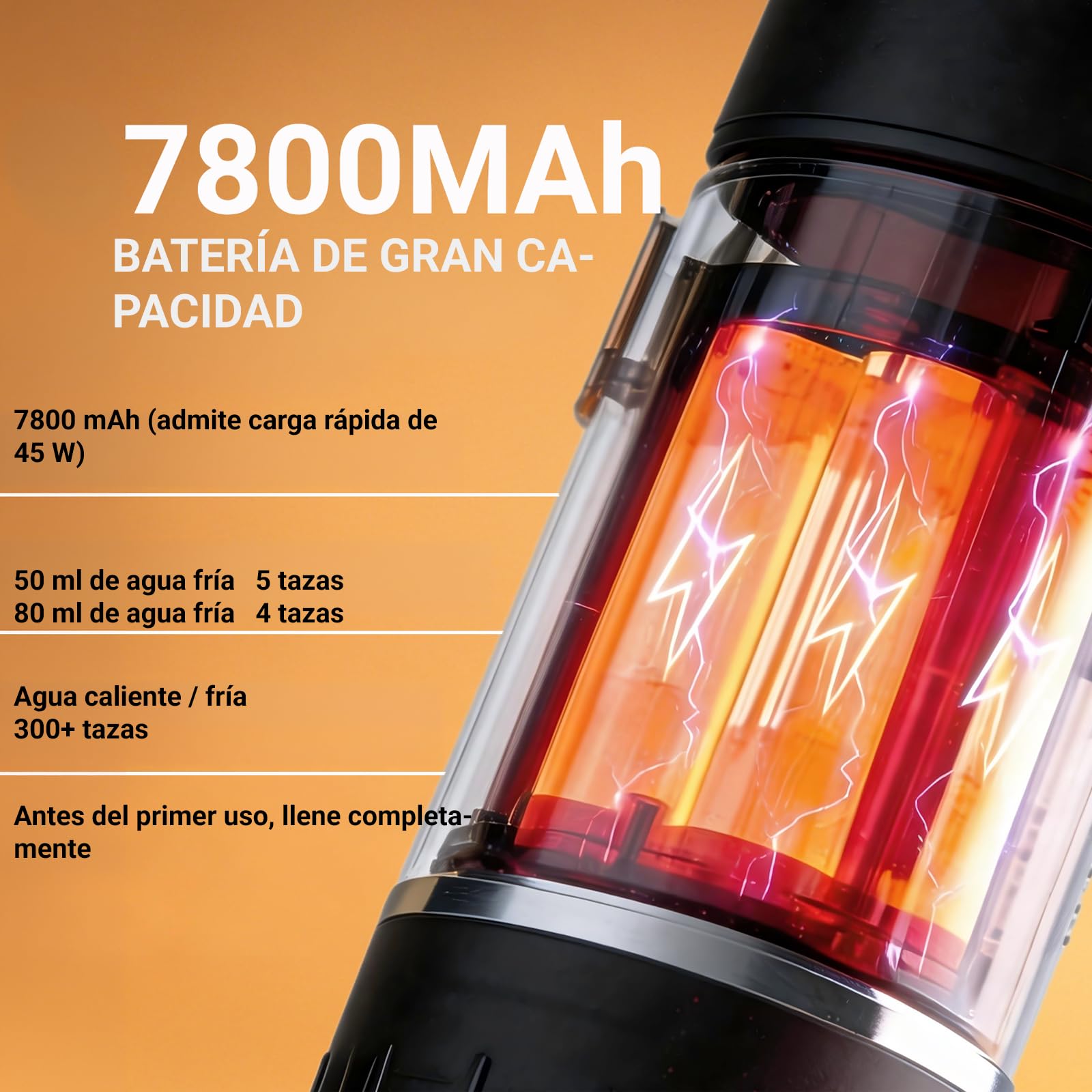 Cafetera Espresso Portátil 20 Bar, Cafetera de Viaje 3 en 1 Compatible con Cápsulas Nespresso y Café Molido, Autocalentamiento, Batería 7800 mAh USB-C, Uso en Coche, Casa y Oficina