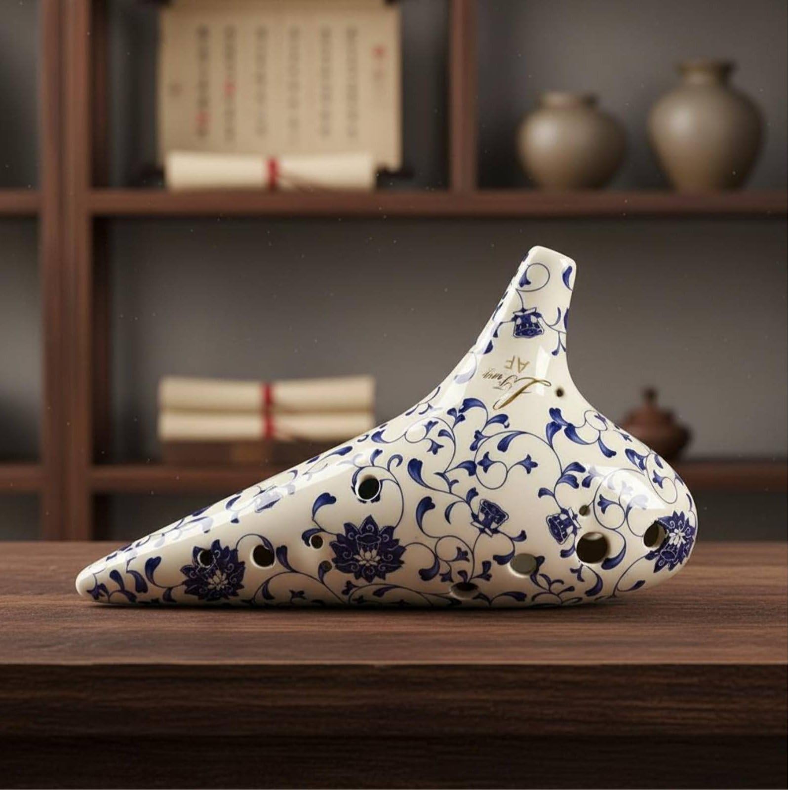 kowaku Ocarina in Ceramica Ocarina Flauto Ocarina Strumento a Fiato Ocarina a 12 Fori Accordata per Stabilità Tonale con Corpo Ben Proporzionato Adatta a