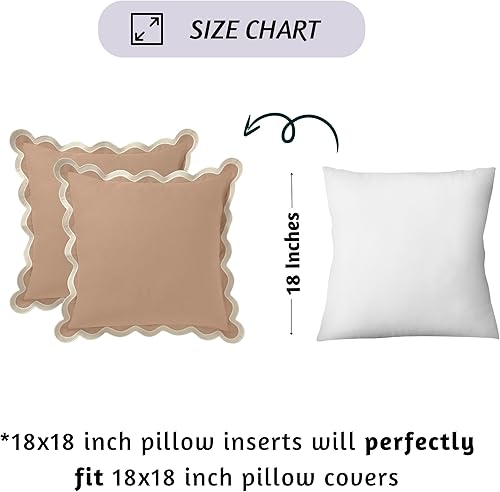 Miniatura 6 de Folkulture Fundas de almohada decorativas para sofá, de 18 x 18 pulgadas, para sala de estar, 100% algodón, juego de 2 fundas de almohada bohemias o