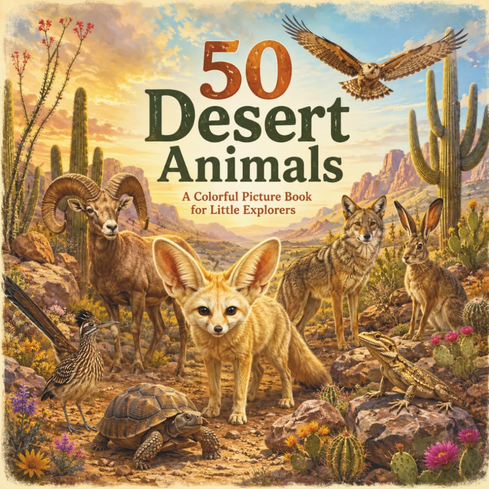 50 Desert Animals: A Colorful Picture Book for Little Explorers (The 50 Things Kids Should Know Series)