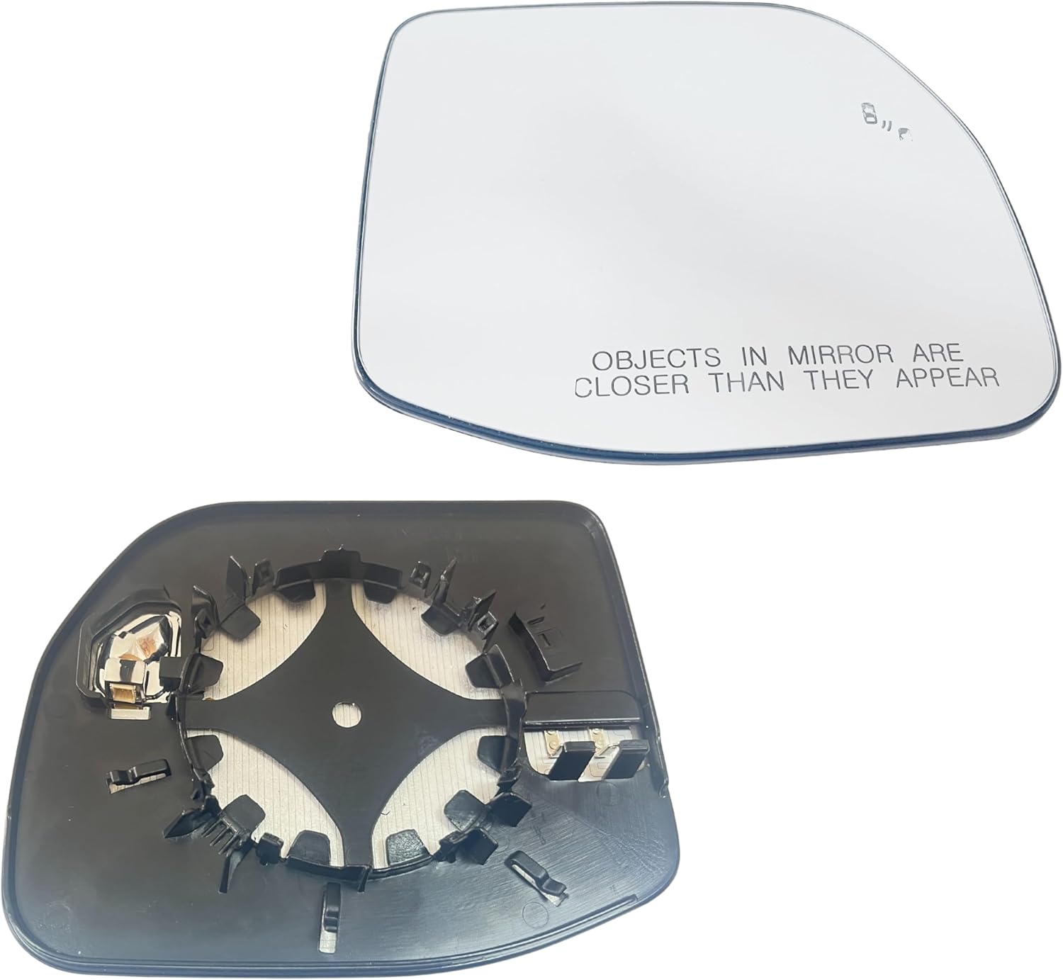 Right Passenger Side Mirror Glass Heated With Blind Spot Without Auto Dimming Compatible with for 2021-2025 Ford Bronco Sport for 2022-2025 Ford Maverick (Passenger Blind Spot No-Anti-glare)