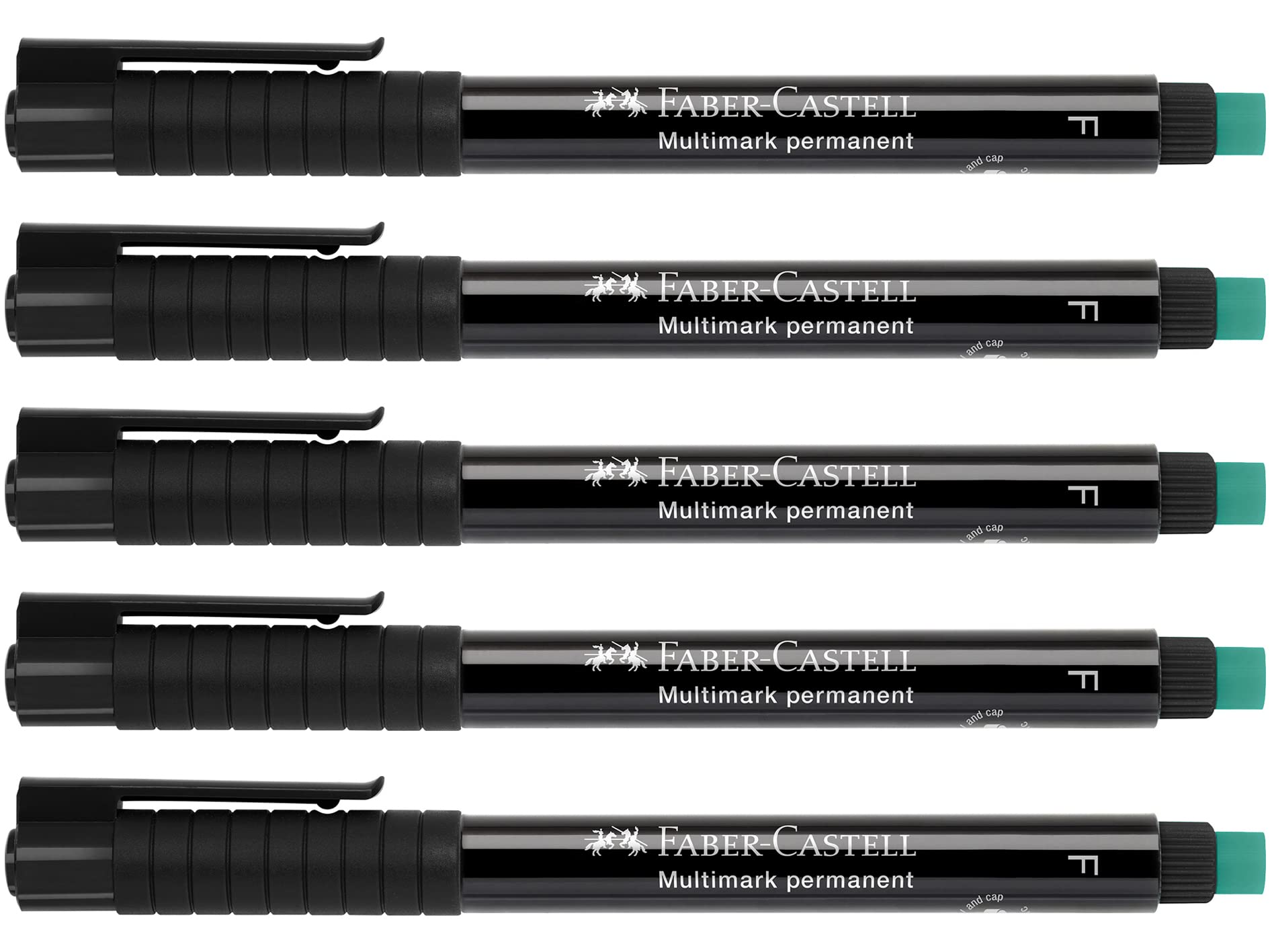 Marqueur Permanent Faber-Castell MULTIMARK - Noir - Pointe Fine F (0.6mm) - Avec Gomme Effaçable