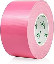BOMEI PACK Pink Duct Tape 3 inches Wide, Heavy Duty Industrial Strong Color Duct Tape 9.0mil x 60yds for Indoor Outdoor Use, Multi Purpose Home Repair
