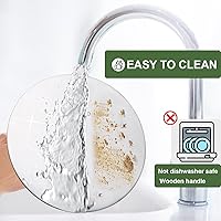 Vista 5 de Prensa de hamburguesas de acero inoxidable, prensa de hamburguesas, prensa de carne resistente, prensa de tocino de 8 pulgadas y trituradora