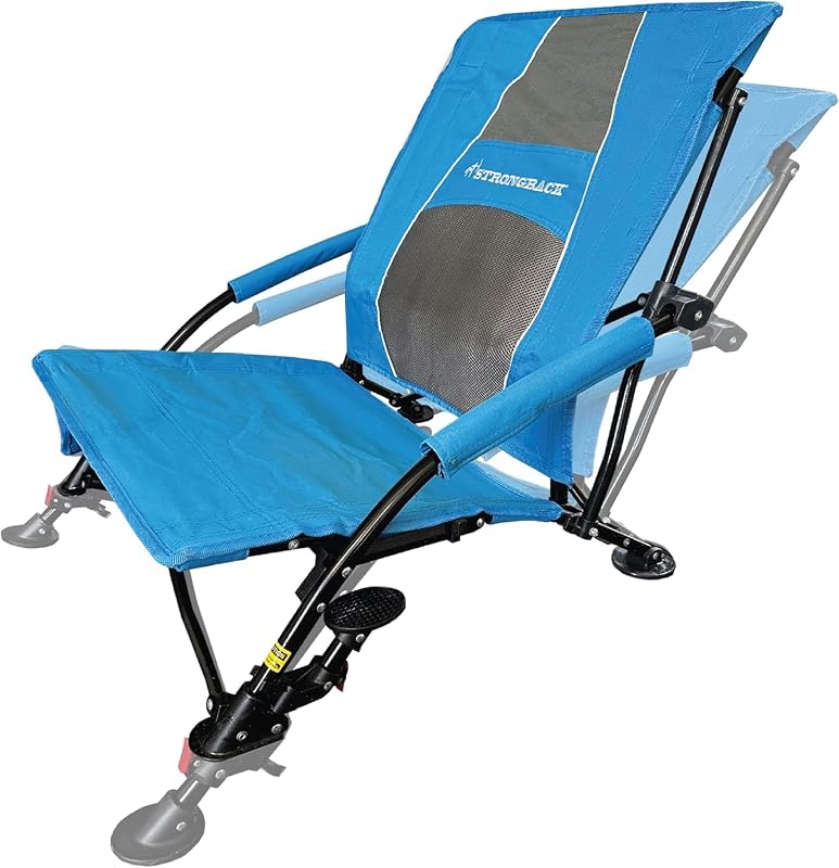 STRONGBACK Low Gravity Recliner Beach Chair with Built-in Lumbar Support | Heavy-Duty Design - Ultra-Portable - All-Day Comfort - Great for Travel