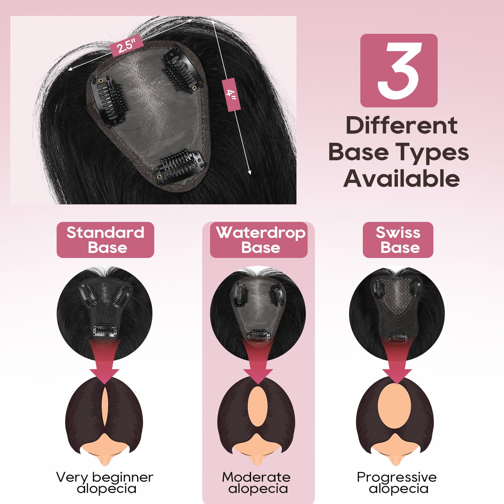 Snapklik.com : Real Human Hair Topper, 10 Inch Women Hair 