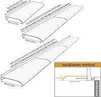 Vista 3 de KDDEON Toldo moderno para puerta de ventana, toldo duradero, toldo de porche para frente de casa, refugio de lluvia para techo, toldo de puerta