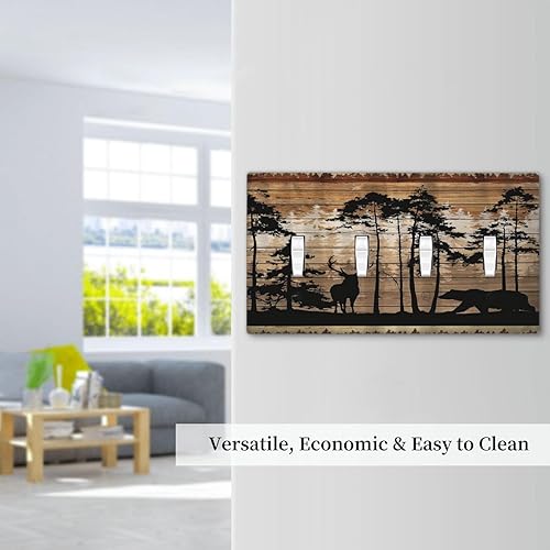 Vista 1122 de Cubiertas decorativas de salida de estrella de mar playera, tablero de madera azul de concha de mar de 1 banda, decoración individual GFCI, placa