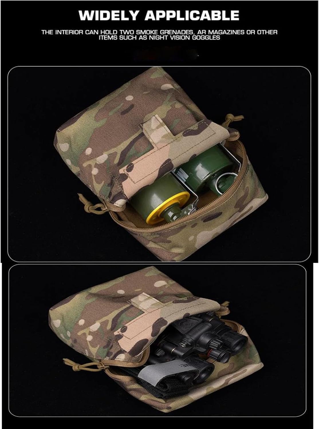 Molle Multi-Use Pouches,Tactical EDC Gp Pouch Molle General Purpose Expanded Storage Bags for Duty Belt Vest - Image 5