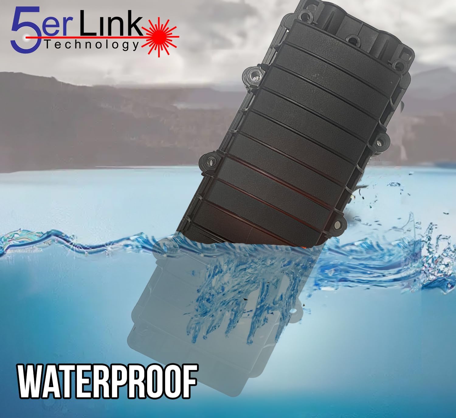 Aerial & Direct Burial Fiber Optic Cable Enclosure with Fiber Splice Tray for Splicing with Fusion splicer with Fusion Splice Sleeves 60mm (Horizontal 48 Strand)