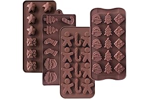 Santa's Sweet Treats | ulvbabi 4-Pack Christmas Silicone Candy Molds