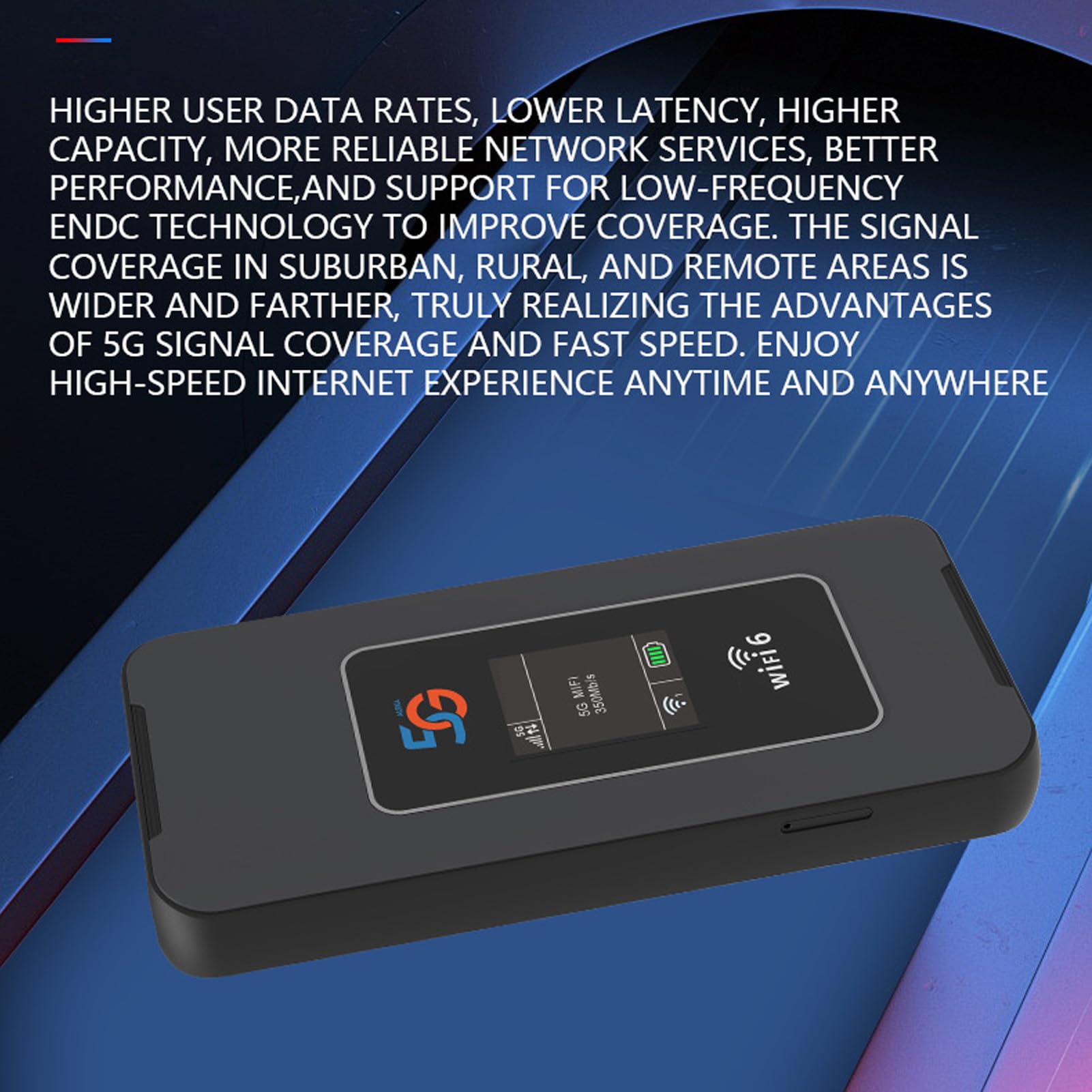 CHICIRIS Portable 5G WiFi Hotspot High Speed Mobile Router for Travel and