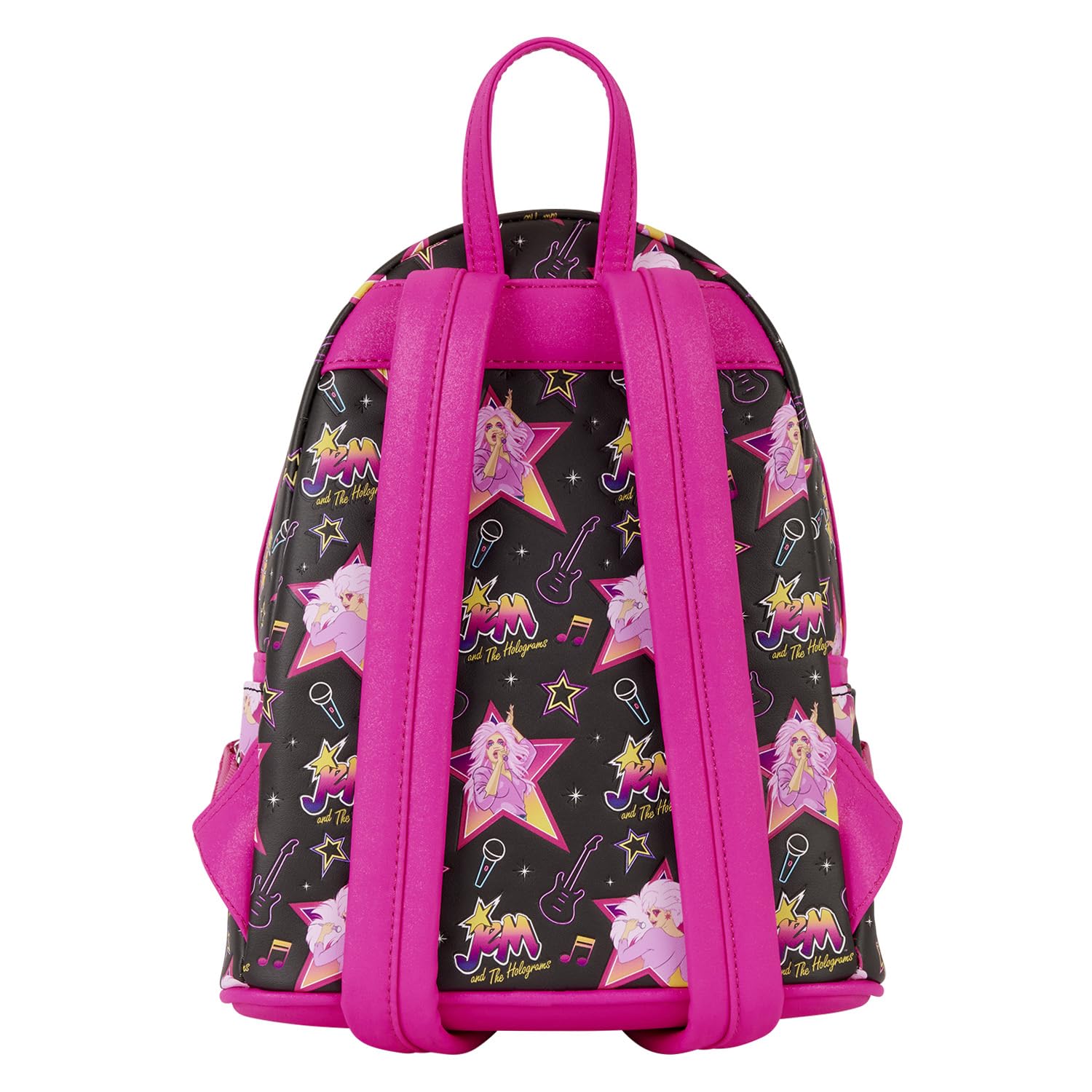 Loungefly Holographic Multicolor Travel Map Mini Backpack with Black Trim Loungefly BTS Rainbow Iridescent Mini Backpack | BoxLunch main image 2