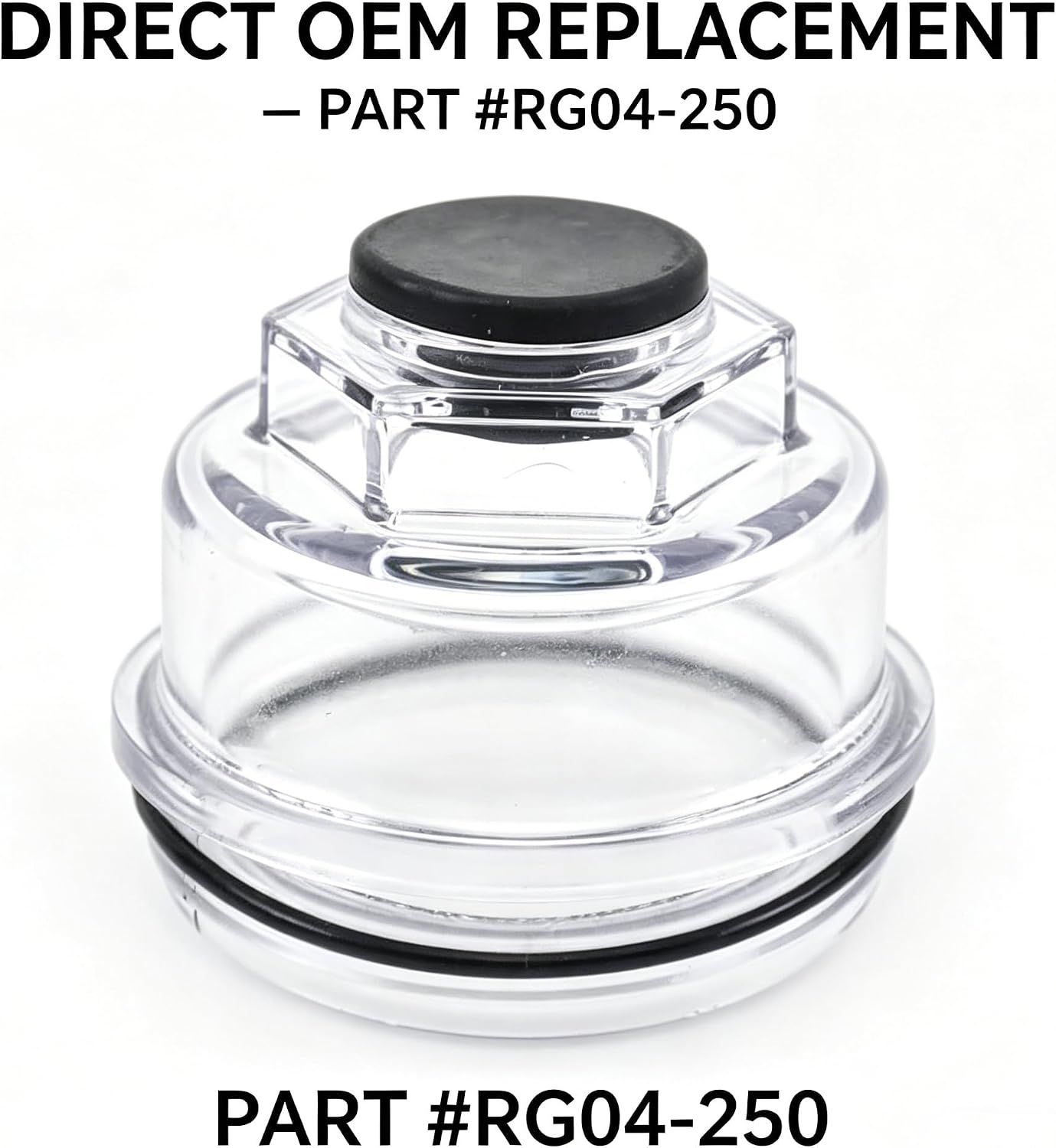 Oil Cap Kit Compatible with AL-KO/Hayes 10K-16K Axles Series – Replaces RG04-250, 2 Pcs, Trailer Axle Hub Oil Cap Set