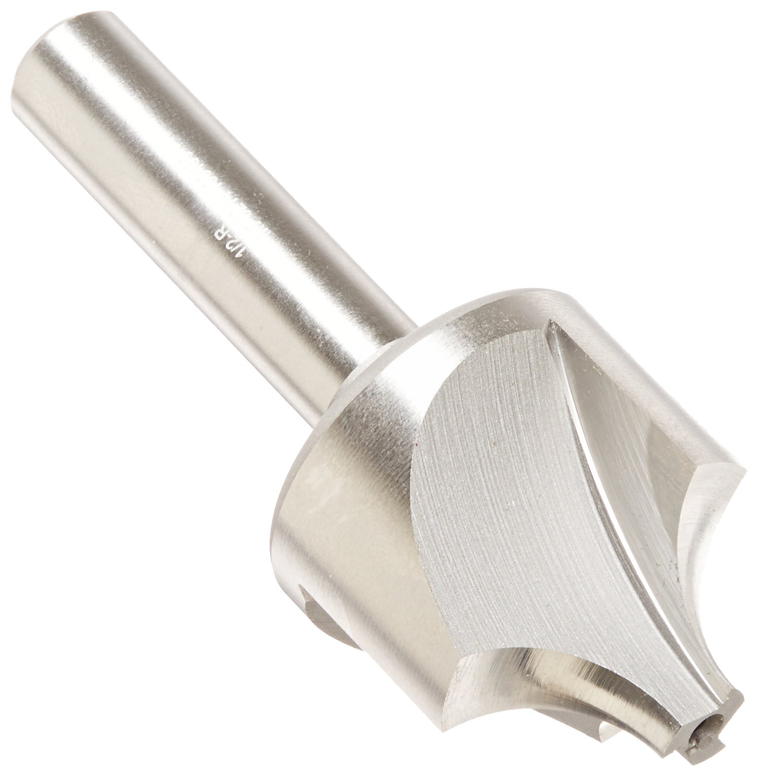 Melin Tool R Cobalt Steel Corner Rounding End Mill, Weldon Shank, Uncoated (Bright) Finish, Non-Center Cutting, 30 Deg Helix, 3 Flutes, 3.5000