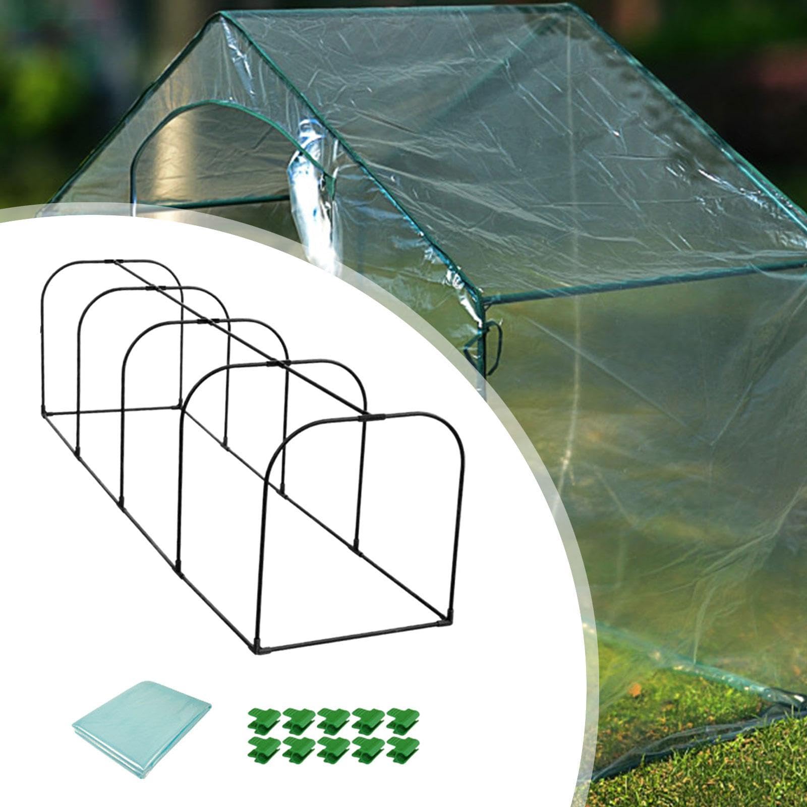 kowaku Serre de Jardin Tente Mini Portable Abri Plantes Chauffage Protection Hiver Matériau Fiable Adaptée pour Cour Potager Jardin Balcon, Longueur 200cm