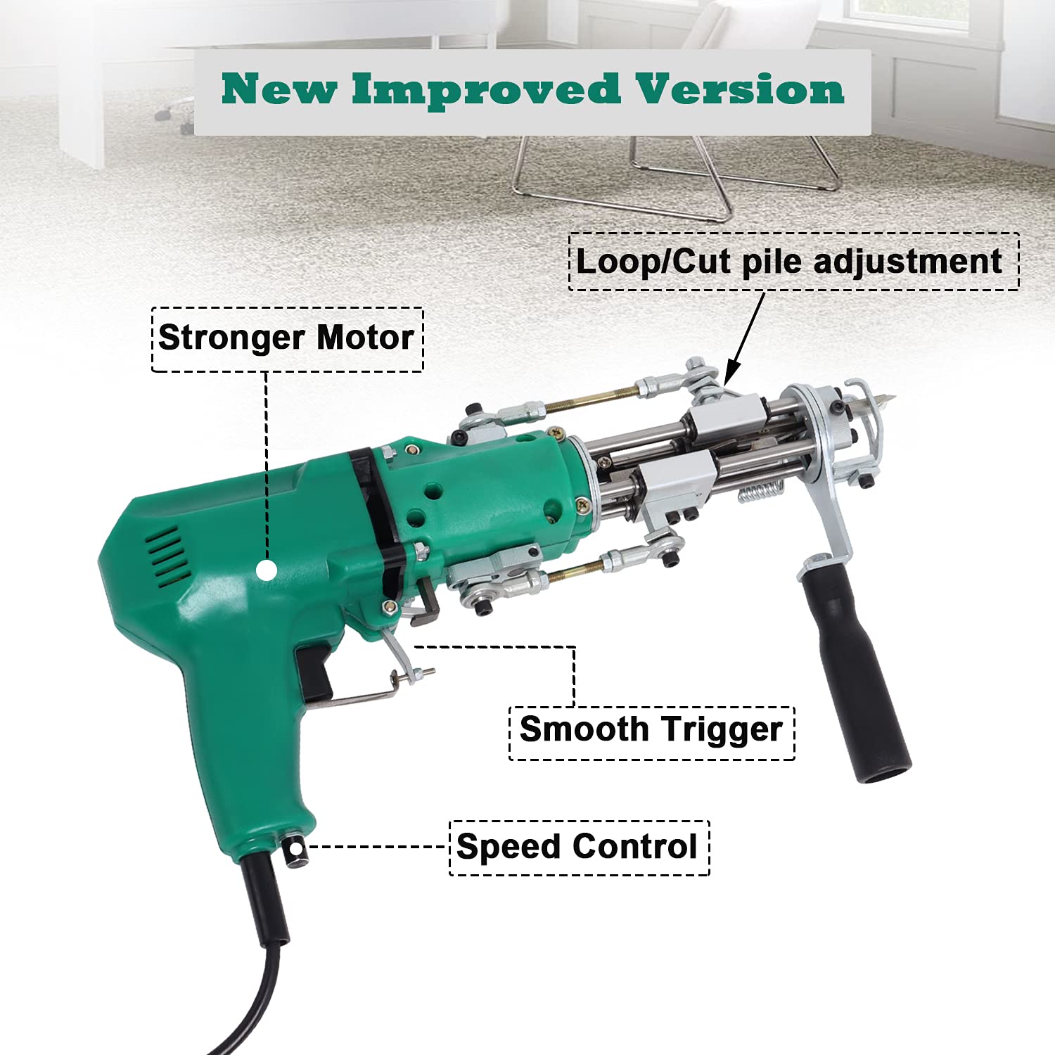 Buy New Improved Version KRD 1 Tufting Gun, Electric Carpet Tufting