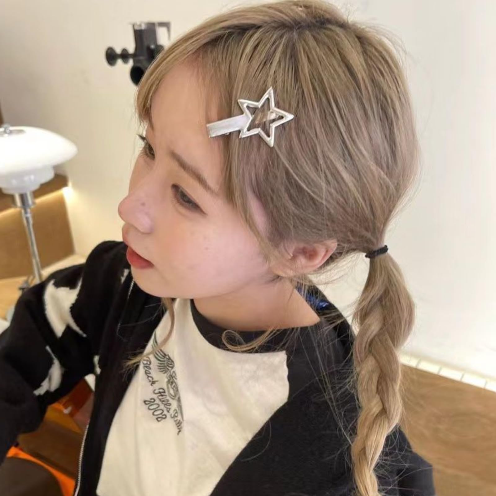 Amazon.co.jp: EZ PEACH ヘアクリップ メタル 星 ヘアピン 前髪 
