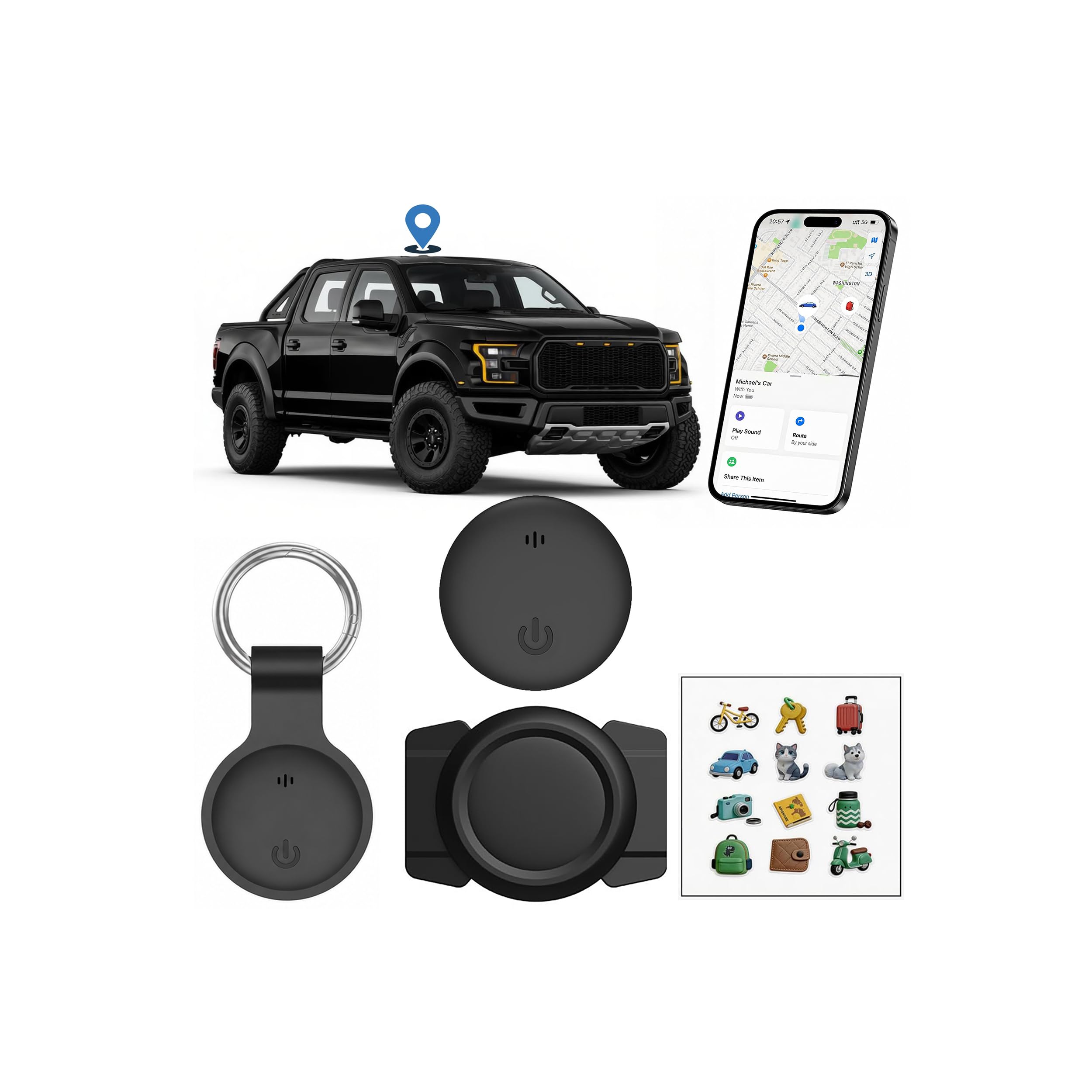 Undetectable GPS Tracker for Vehicles - Real-Time Tracking，No Monthly Fee/No SIM Card【Apple MFi Certified】Works with iOS Find My | Mini Hidden Magnetic GPS Locator，IP68 Waterproof，Reliable Performance-image-17
