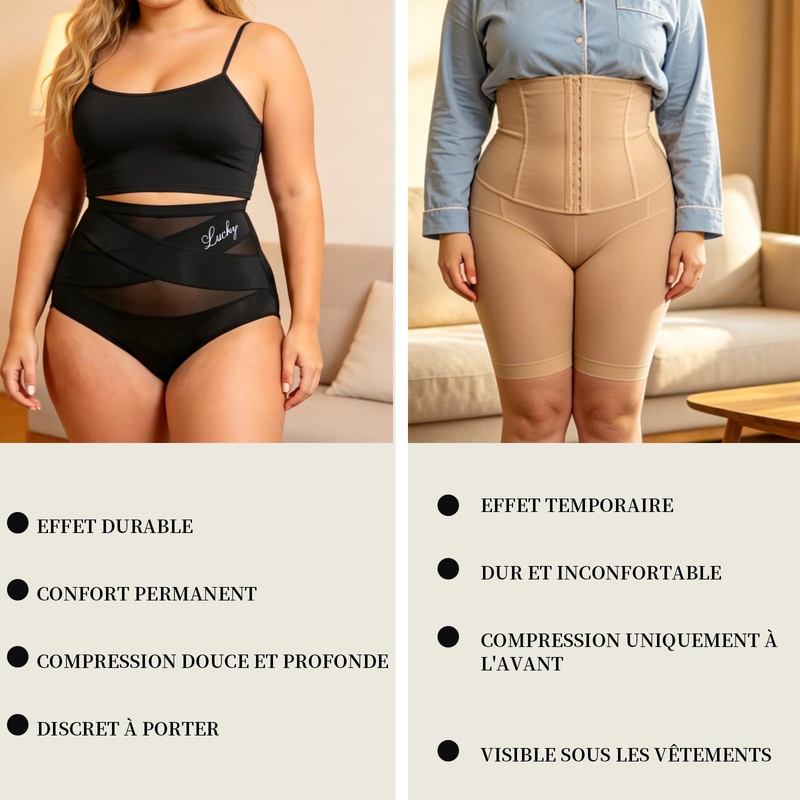 Belayan Culotte Post Partum, Culotte Gainante Belayan | Taille Haute Tissu Respirant Soutien Confortable Facile Enfiler Adaptée à La Morphologie Post-partum Sport et Port Quotidien