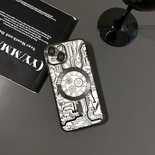 Schutzhülle für iPhone 14 Plus mit vollständigem Kameraschutz, kompatibel mit MagSafe, Magnettechnologie, für iPhone 14 Plus, für Damen, Mädchen, Herren, Schwarz