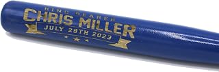 Personalized Mini 18'' Wood Baseball Bat - Custom Groomsmen, Birthday, Team- Engraved
