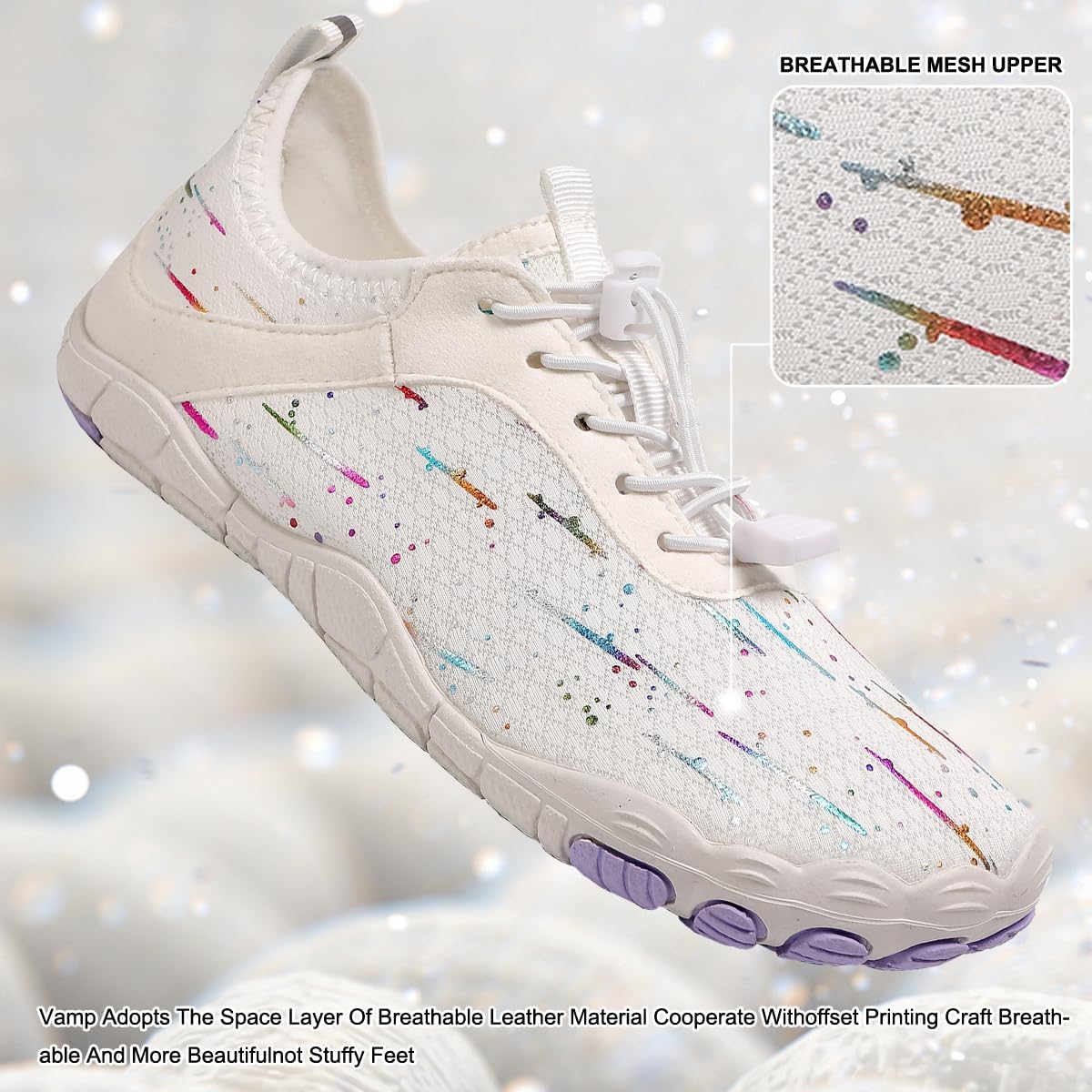 Hike Barefoot Shoes for Womens Men,Quick Dry Water Shoes,Beach Pool Aqua Swim Surf Hiking Walking Shoe,Non-Slip Athletic Footwear Wide Toe Water Shoe - Image 4