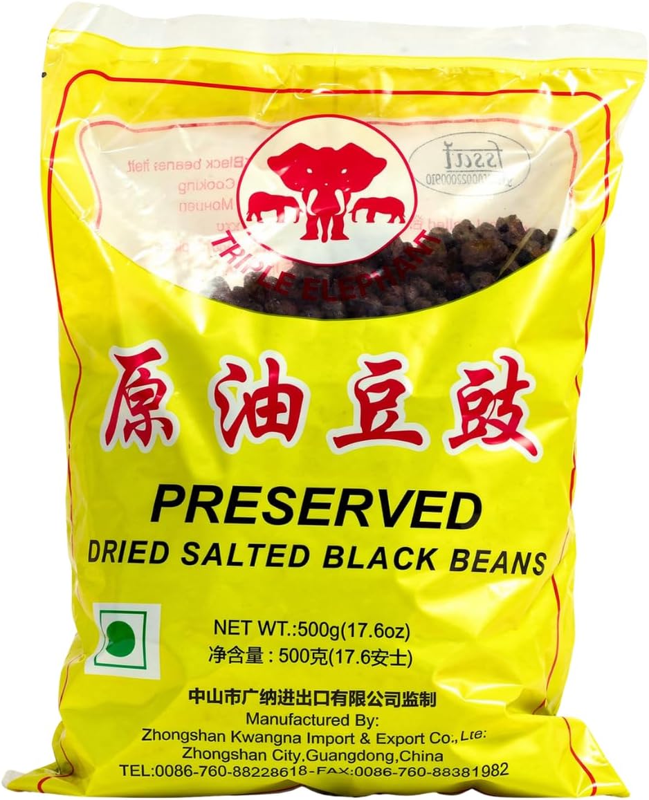 Triple Elephant Preserved Dried Salted Black Beans-500g