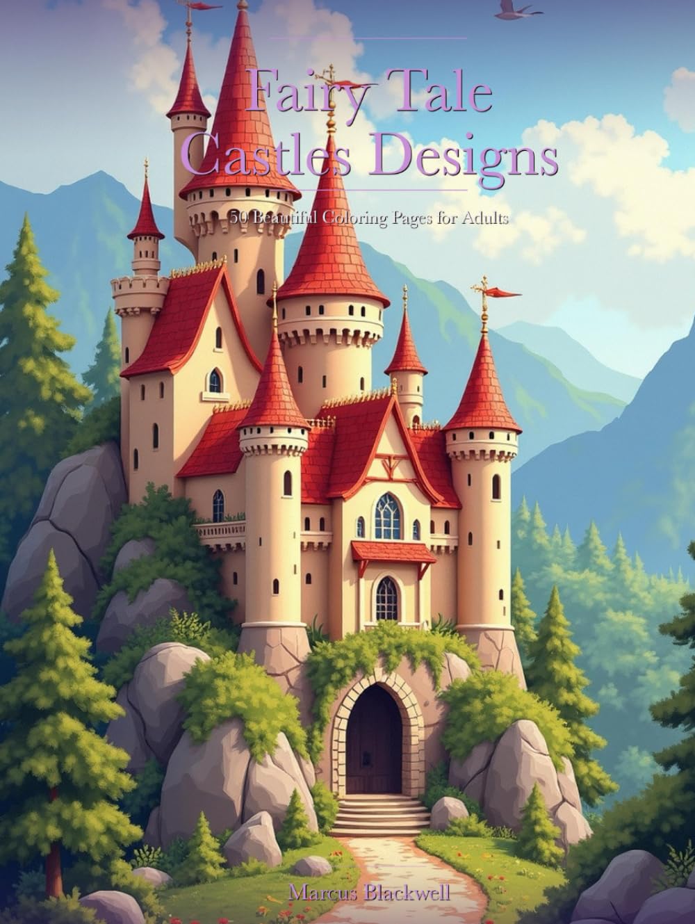 Fairy Tale Castles Designs: 50 Beautiful Coloring Pages for Adults