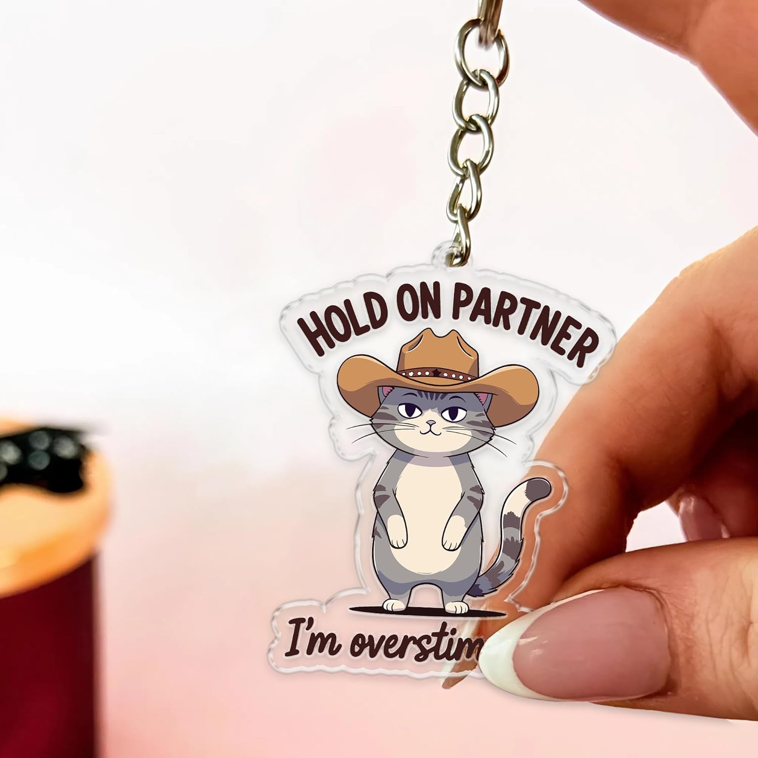 Dumpster Fire Response Team Keychains 2 Inches Funny for Key Handbag Backpack Acrylic Material - Image 3