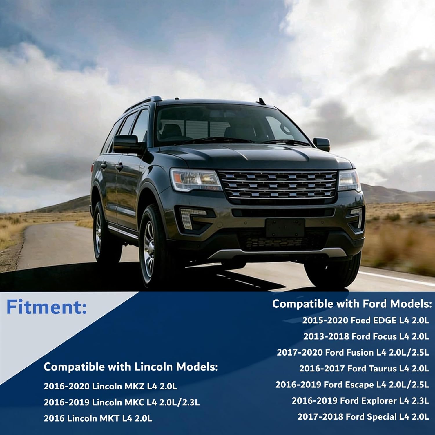 16016 FJ5T11000AA FJ5Z-11002-A Starter Motor Compatible for Ford Edge Escape Explorer Focus Fusion Taurus & for Lincoln MKZ & for Mercury for Mariner 12V 1.4KW 10-Teeth CW