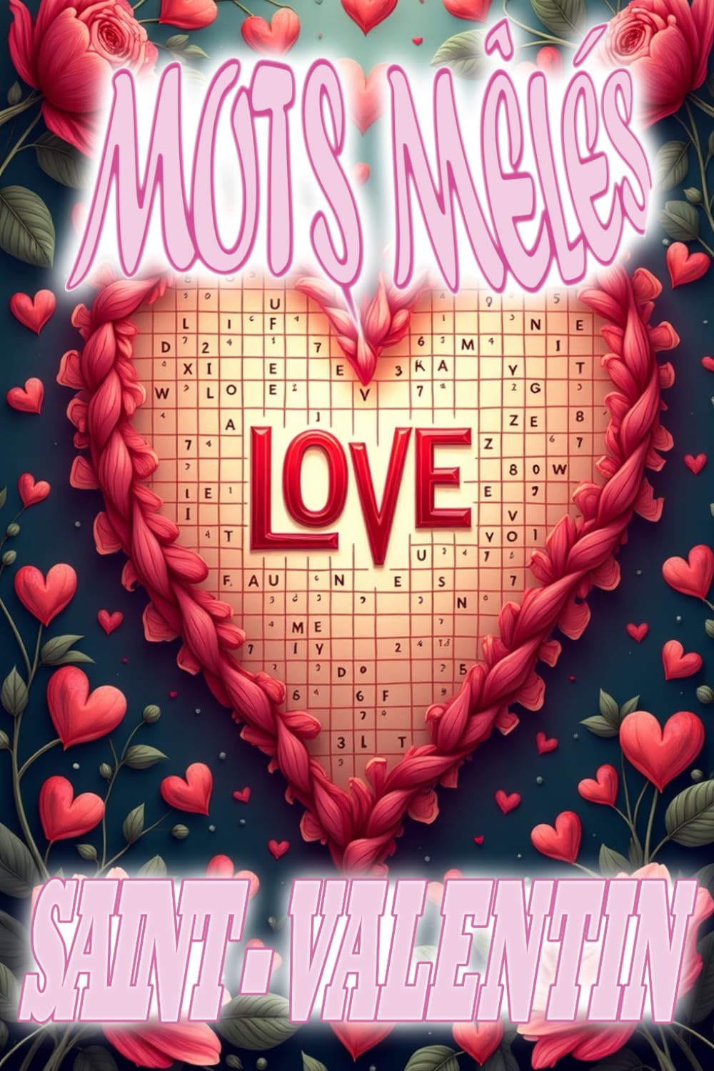 MOTS MÊLÉS - SAINT-VALENTIN: 60 grilles - 3 niveaux de difficulté - Format de poche 6x9 pouce à emporter partout
