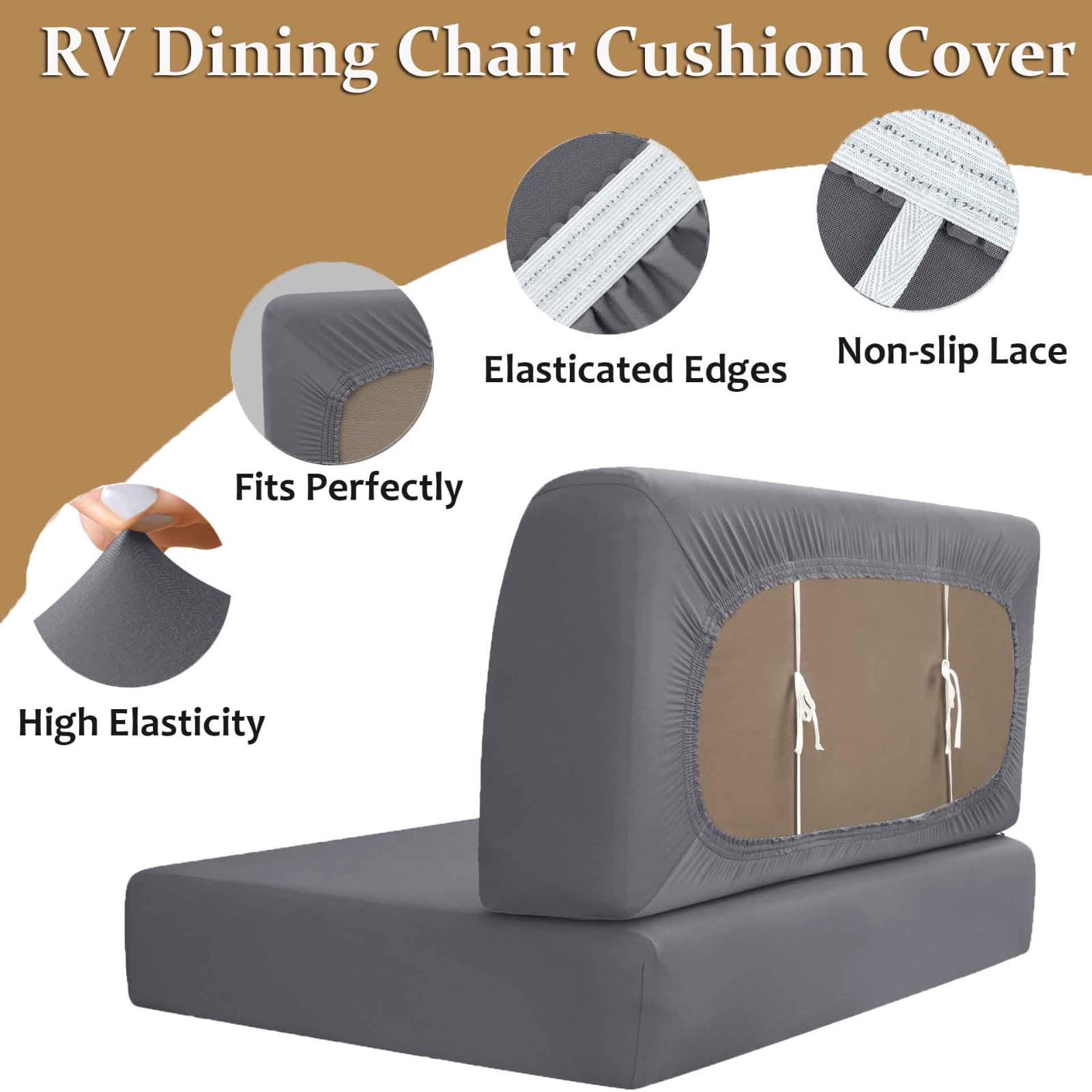 2-tlg. Wohnwagen Sitzbezüge Grau - Perfekter Schutz Für Camper Sitze