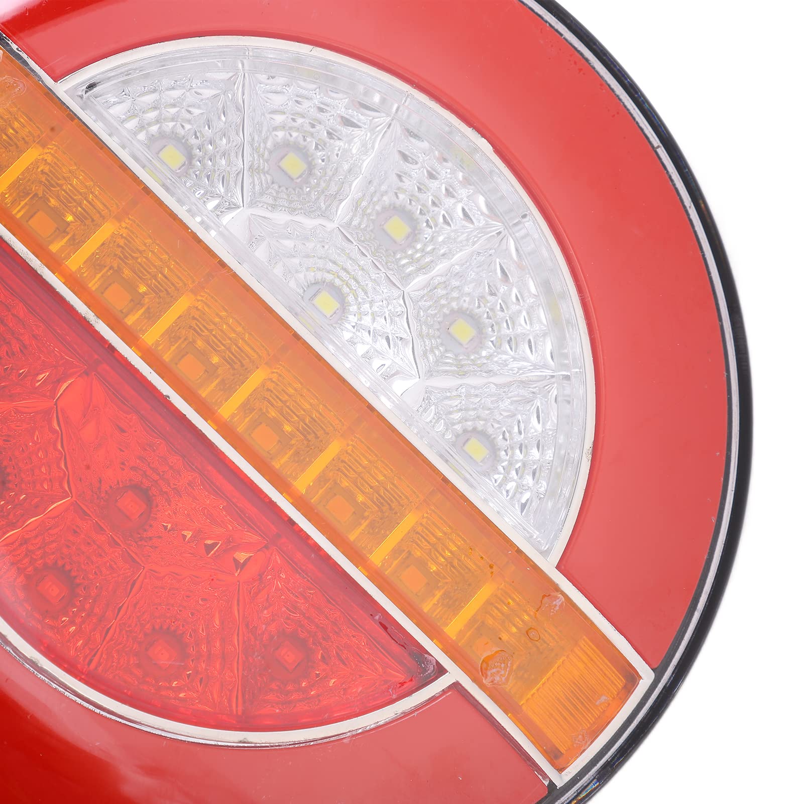 Acouto 2PCS LED Tylne Tylne światła 24 V Zamknij Wskaźnik Hamulca Lampa Zatrzymana Ipx6 dla Przyczepy Ciężarówki RV Ogon Lightturn Lampa - Lampeverse Lamptrold Ogonowa